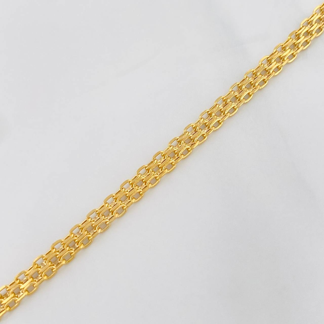 Pulso Chino 2.3g / 7 1/2 in / 3.41mm Oro Amarillo 18K