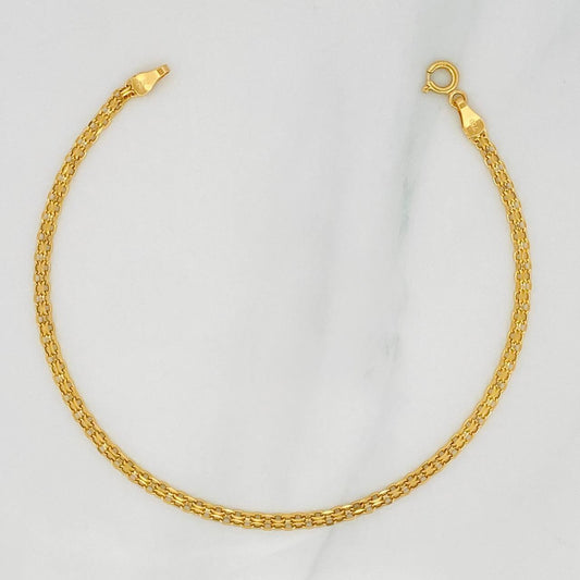 Pulso Chino 1.35g / 7 1/2 in / 2.45mm Oro Amarillo 18K