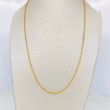 Cadena Lazo 1.5g / 24 in / 1.45mm Oro Amarillo 18K