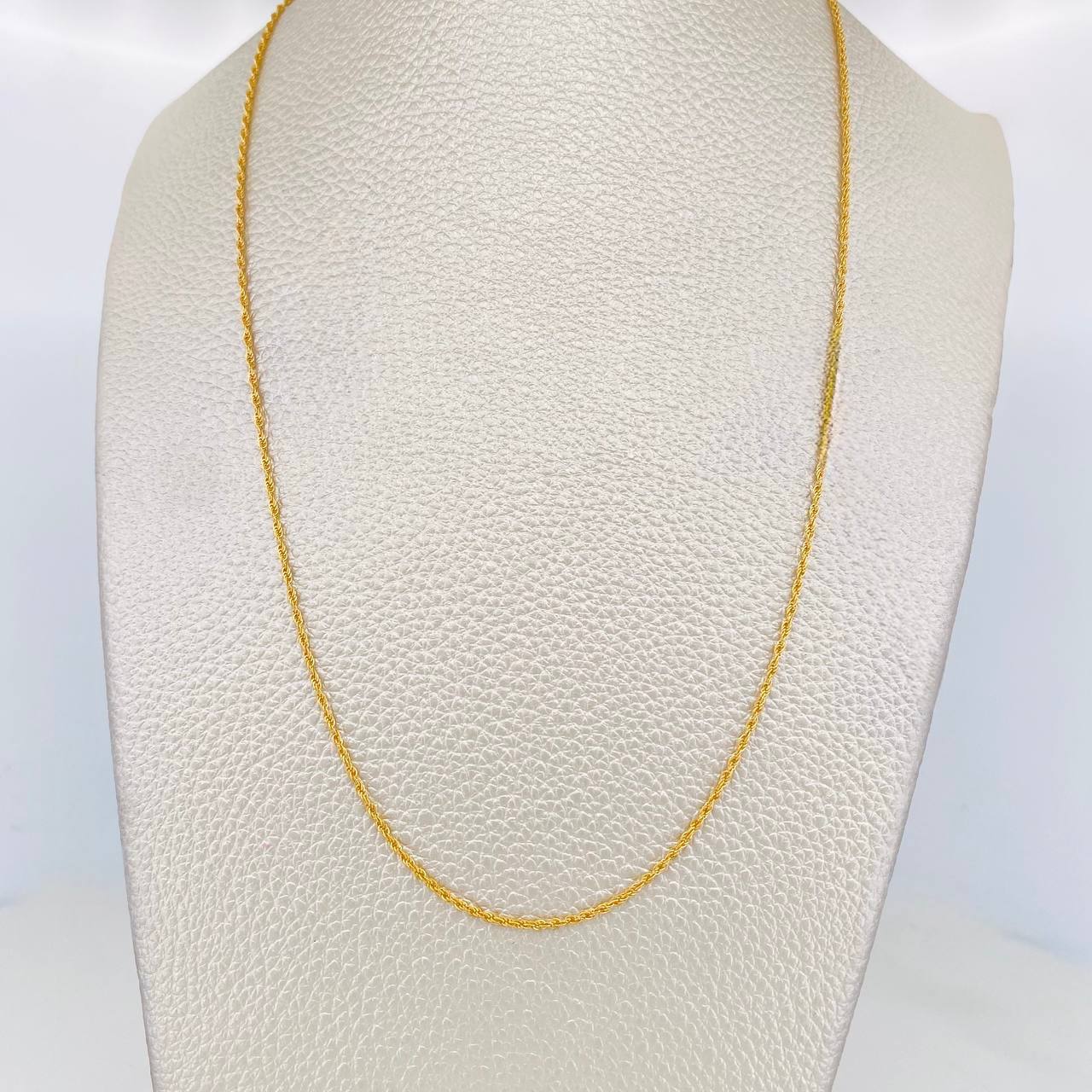 Cadena Lazo 1.5g / 60cm / 1.48mm Oro Amarillo 18K