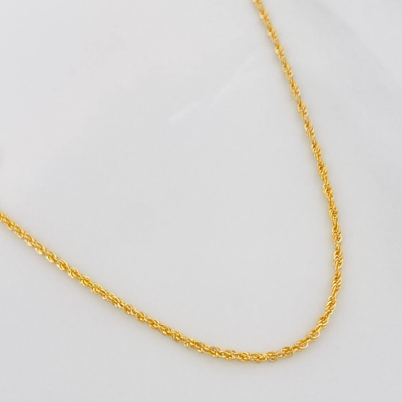 Cadena Lazo 1.5g / 60cm / 1.48mm Oro Amarillo 18K