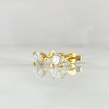 Stud Earrings Cetro Cuatro Garras 1.5gr / 5mm Diamonds 70pts Yellow Gold 18K (Jewel) ©