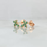 Topos Crúz   1gr / 8.3mm Esmeraldas 24pts Oro Rosa 18K (Joya) ©