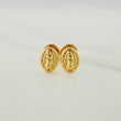 Stud Earrings Virgin of Guadalupe 0.55gr / 18K Yellow Gold %