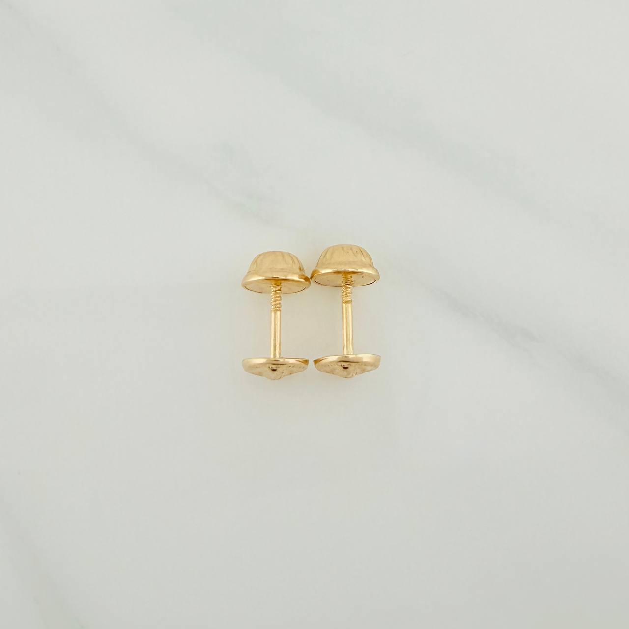 Stud Earrings Virgin of Guadalupe 0.55gr / 18K Yellow Gold %