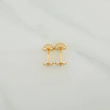 Stud Earrings Virgin of Guadalupe 0.55gr / 18K Yellow Gold %