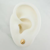 Stud Earrings Virgin of Guadalupe 0.55gr / 18K Yellow Gold %