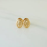 Topos Virgen Milagrosa 0.6gr / 7.23mm Oro Amarillo 18K %