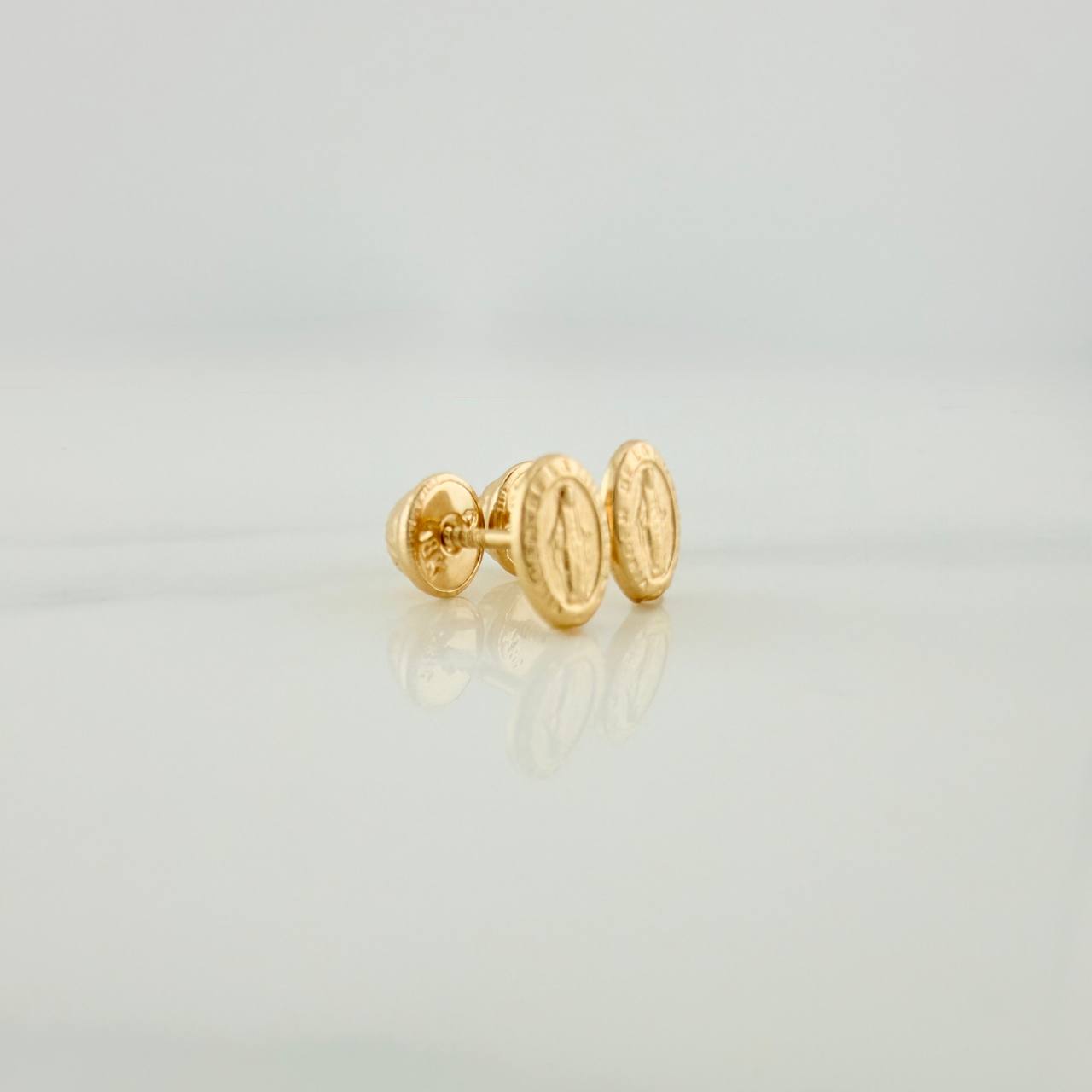Topos Virgen Milagrosa 0.6gr / 7.23mm Oro Amarillo 18K %