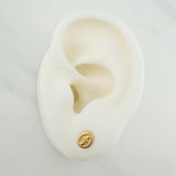 Topos Virgen Milagrosa 0.6gr / 7.23mm Oro Amarillo 18K %