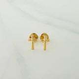 Topos Cruz 0.5gr / 8.16mm Oro Amarillo 18K %