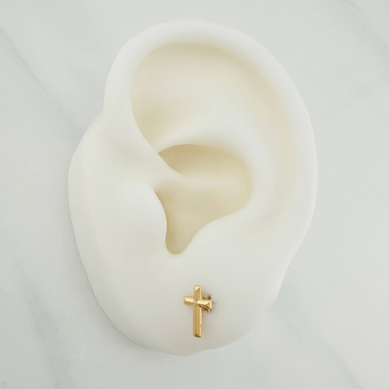 Topos Cruz 0.45gr / 8.04mm Oro Amarillo 18K %