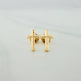Topos Cruz 0.6gr / 10.34mm Oro Amarillo 18K %