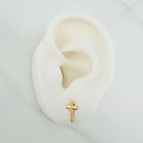 Topos Cruz 0.6gr / 10.34mm Oro Amarillo 18K %