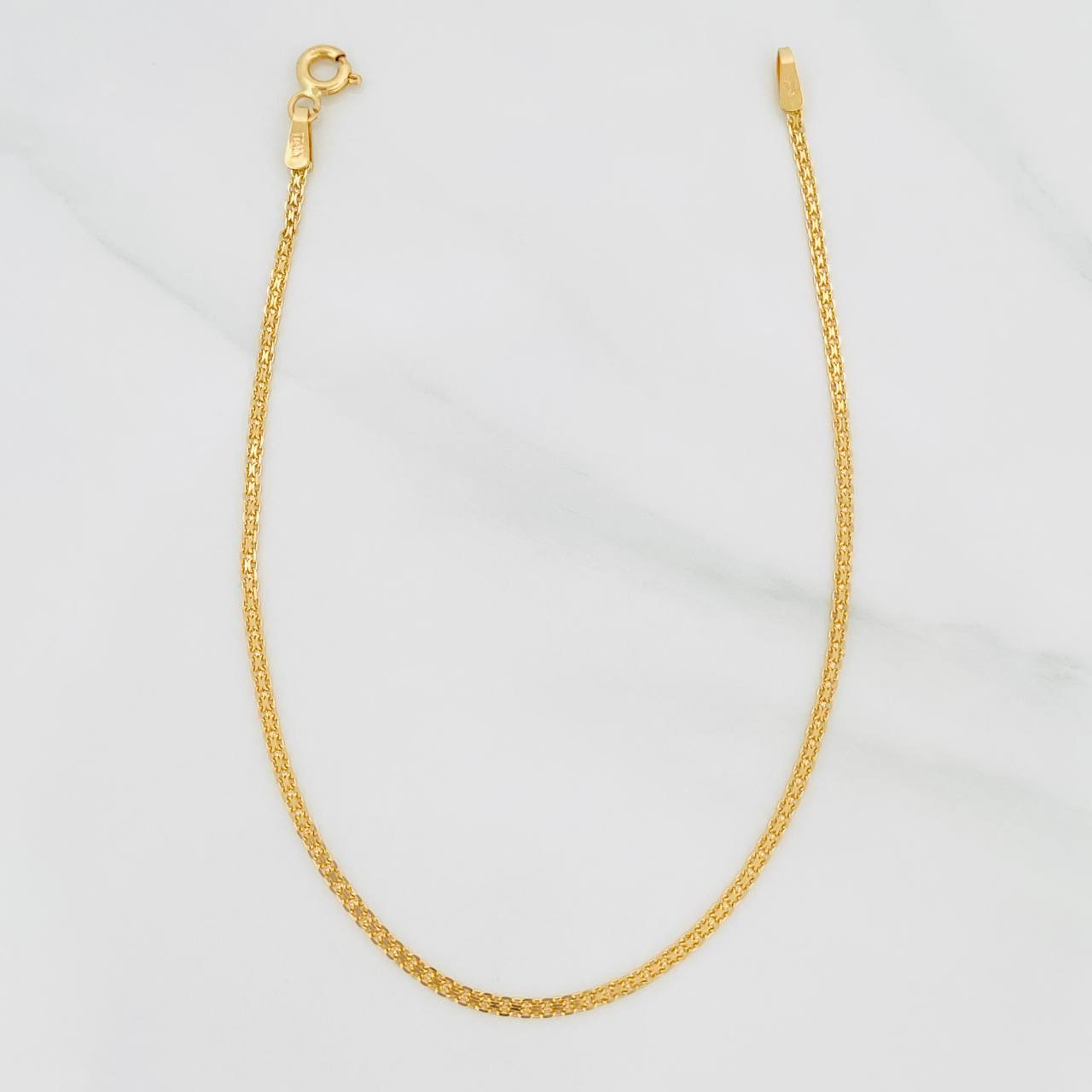Pulso Chino 1.2 g / 7 1/2 in / 1.5 mm Oro Amarillo 18K
