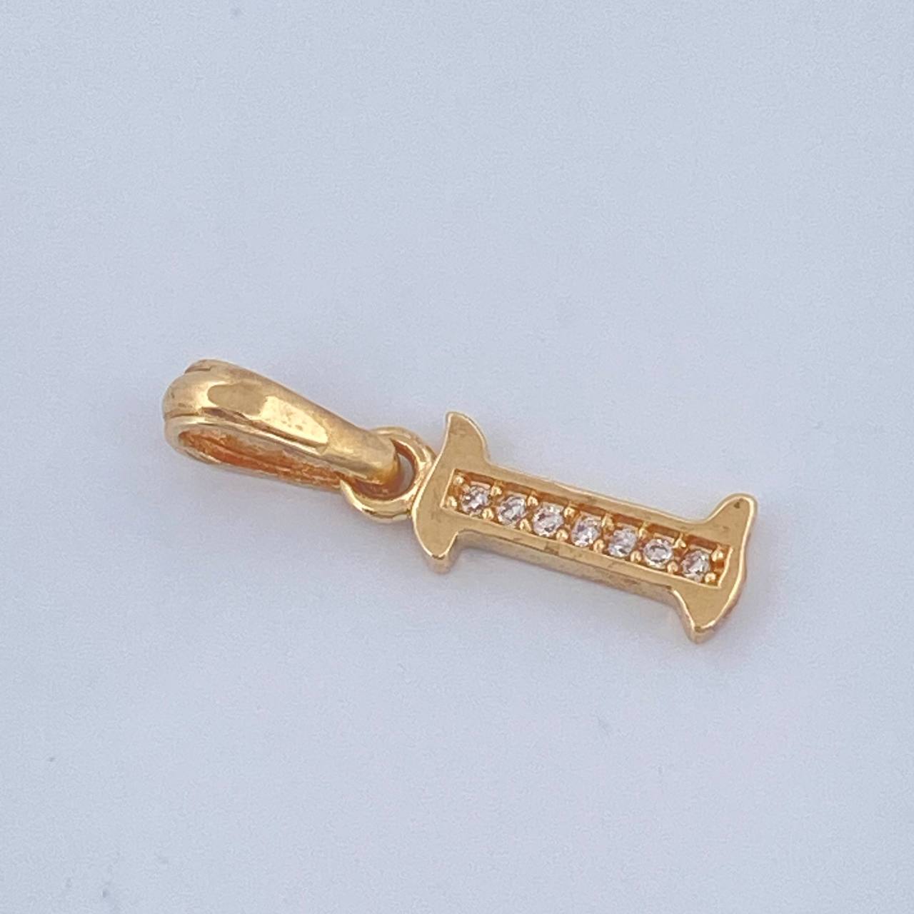 Dije Letra I 0.75gr / 3/4 in / Oro Amarillo 18K $