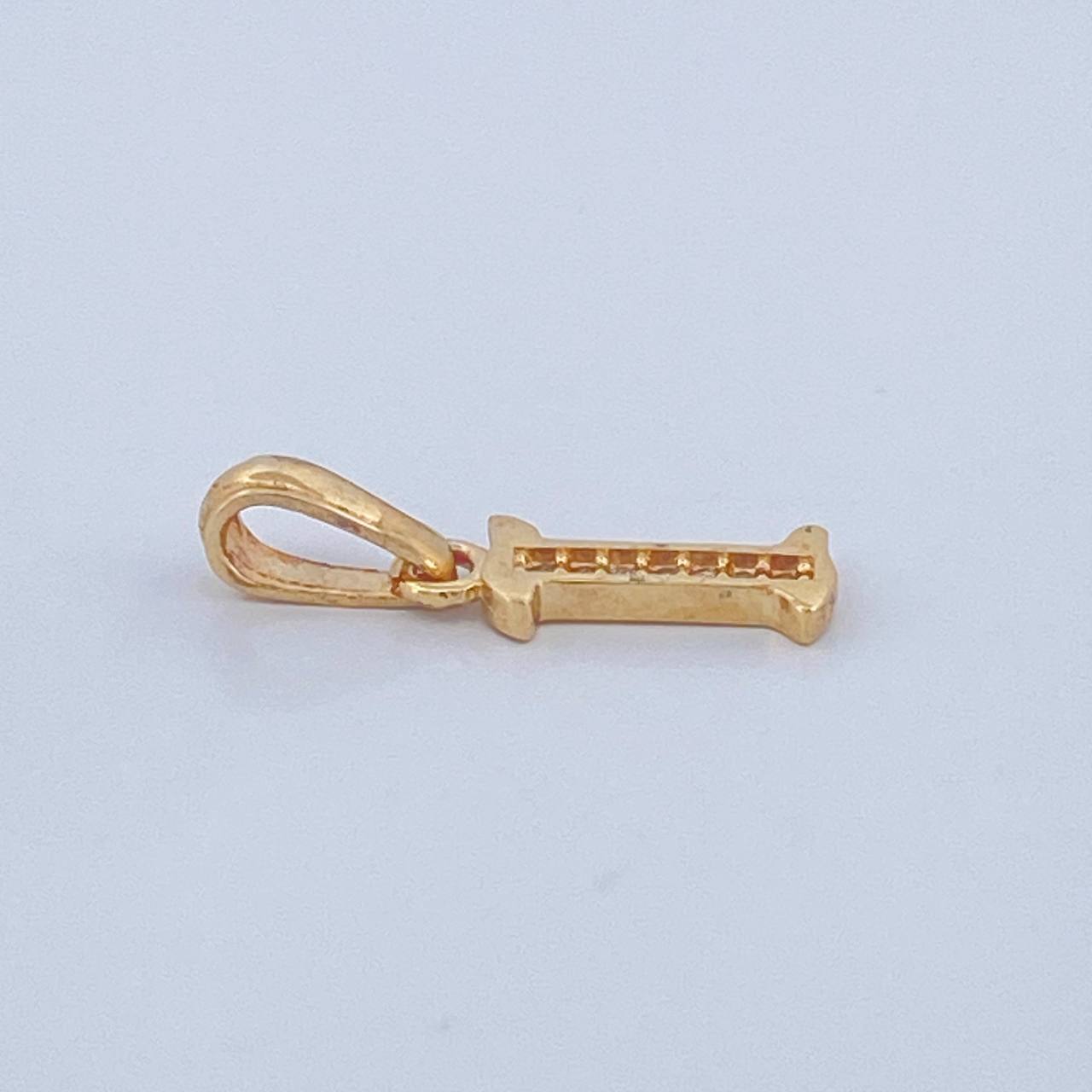 Dije Letra I 0.75gr / 3/4 in / Oro Amarillo 18K $