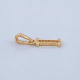 Dije Letra I 0.75gr / 3/4 in / Oro Amarillo 18K $