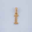 Dije Letra I 0.75gr / 3/4 in / Oro Amarillo 18K $
