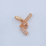 Dije Revolver 1.05gr / 3/4 in / Oro Amarillo 18K $
