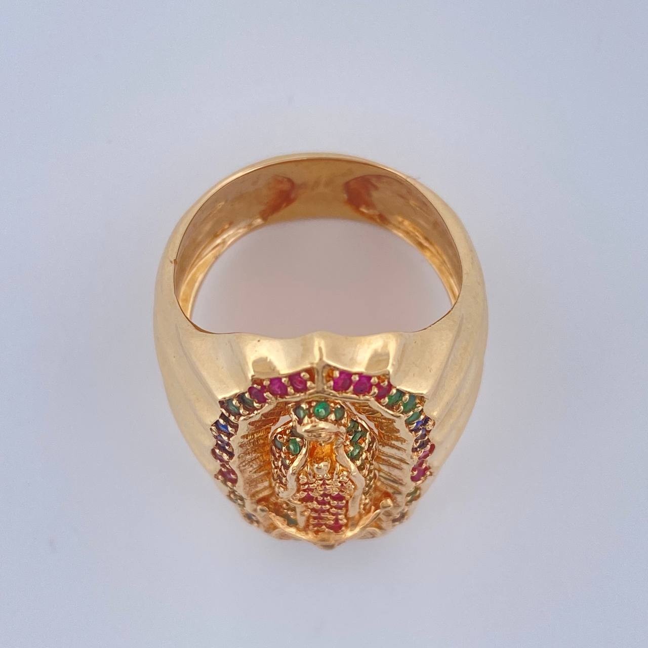 Anillo Virgen De Guadalupe 12.15gr / T9 / Oro Amarillo 18K $