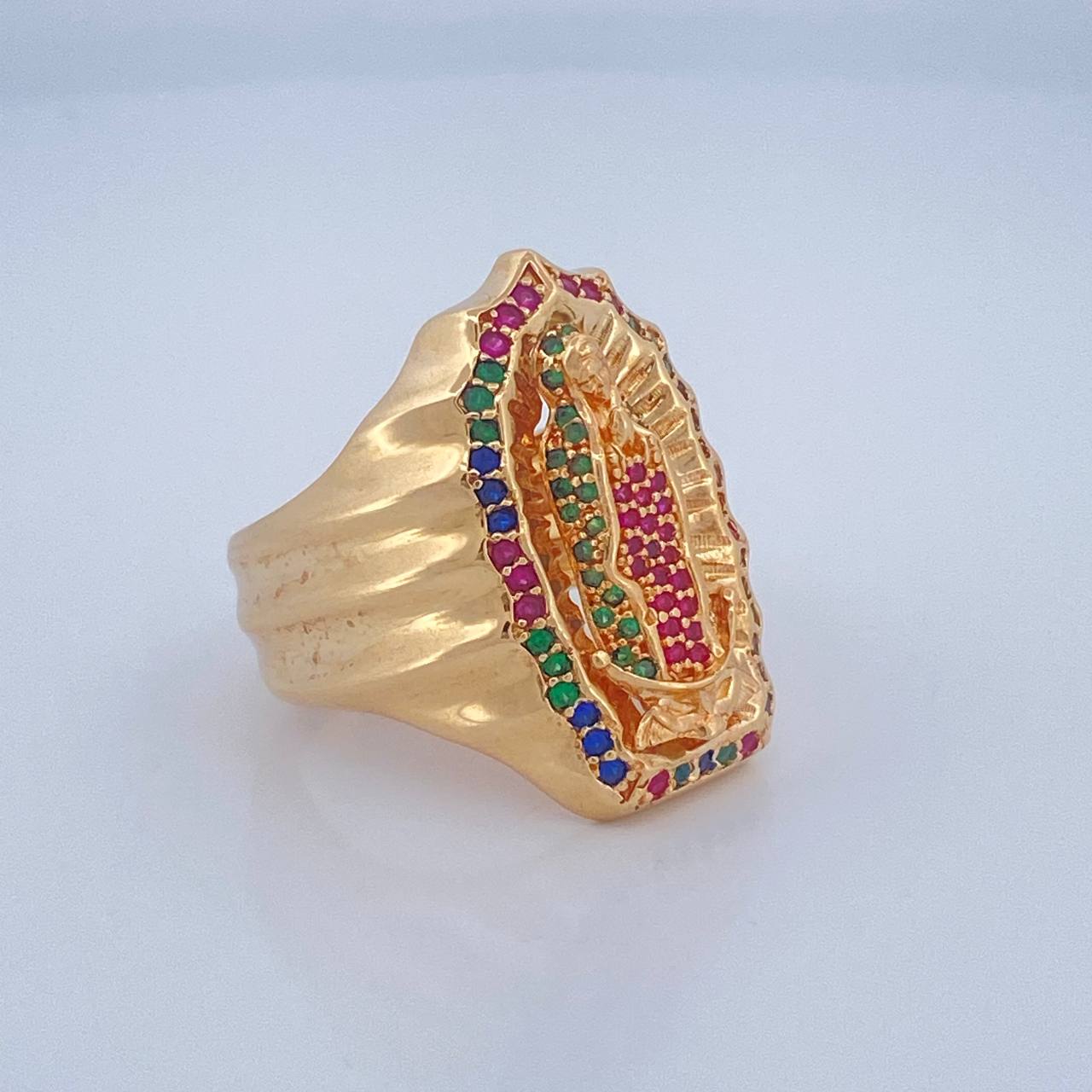 Anillo Virgen De Guadalupe 12.15gr / T9 / Oro Amarillo 18K $