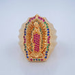 Anillo Virgen De Guadalupe 12.15gr / T9 / Oro Amarillo 18K $