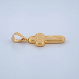 Dije Cruz Rostro Cristo 0.85gr / 1 in / Oro Amarillo 18K $