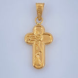 Dije Cruz Rostro Cristo 0.85gr / 1 in / Oro Amarillo 18K $
