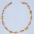 Tobillera Rustica Eslabon 6.05gr / 10 1/4 in / 4.4mm Dos Oros Amarillo Rosa 18K %