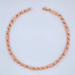 Pulso Rustico Tribal 5.85gr / 8 1/4 in / 3.6mm Oro Rosa 18K %