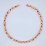 Pulso Rustico Tribal 5.85gr / 8 1/4 in / 3.6mm Oro Rosa 18K %