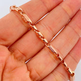 Tobillera Rustica Tribal 7.1gr / 10 1/4 in / 4.1mm Oro Rosa 18K %