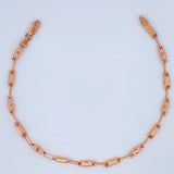 Pulso Rustico Tribal 3.8gr / 8 3/4 in / 3.4mm Oro Rosa 18K %