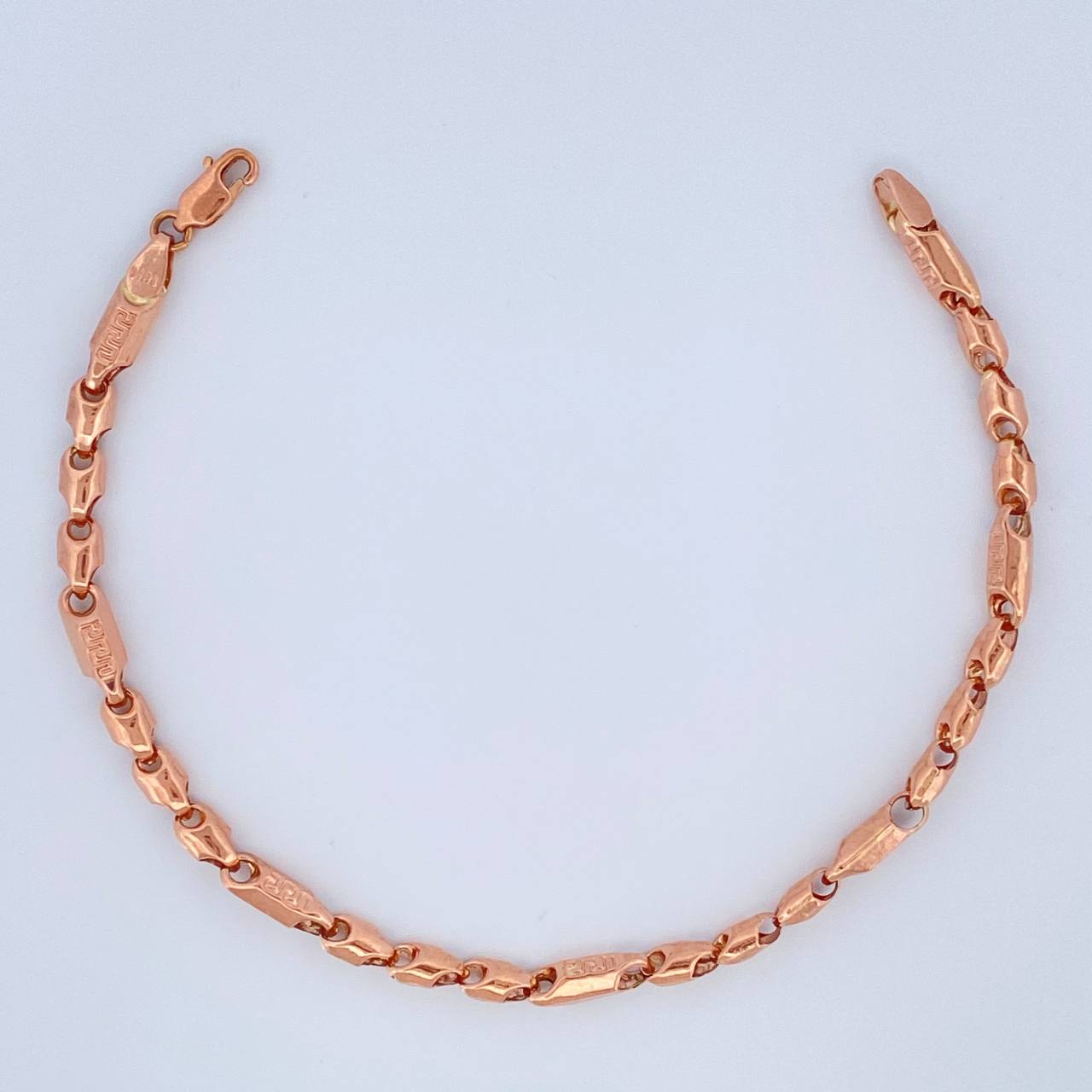 Tobillera Rustica Tribal 7.1gr / 10 1/4 in / 4.1mm Oro Rosa 18K %