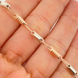 Pulso Rustico Barril 3.8gr / 8 1/2 in / 3.4mm Oro Rosa 18K %