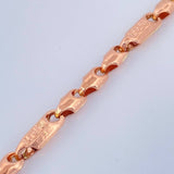 Pulso Rustico Tribal 5.85gr / 8 1/4 in / 3.6mm Oro Rosa 18K %