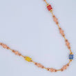 Cadena Rustica Flores 11.7gr / 24 in / 4.2mm Dos Oros Amarillo Rosa 18K %