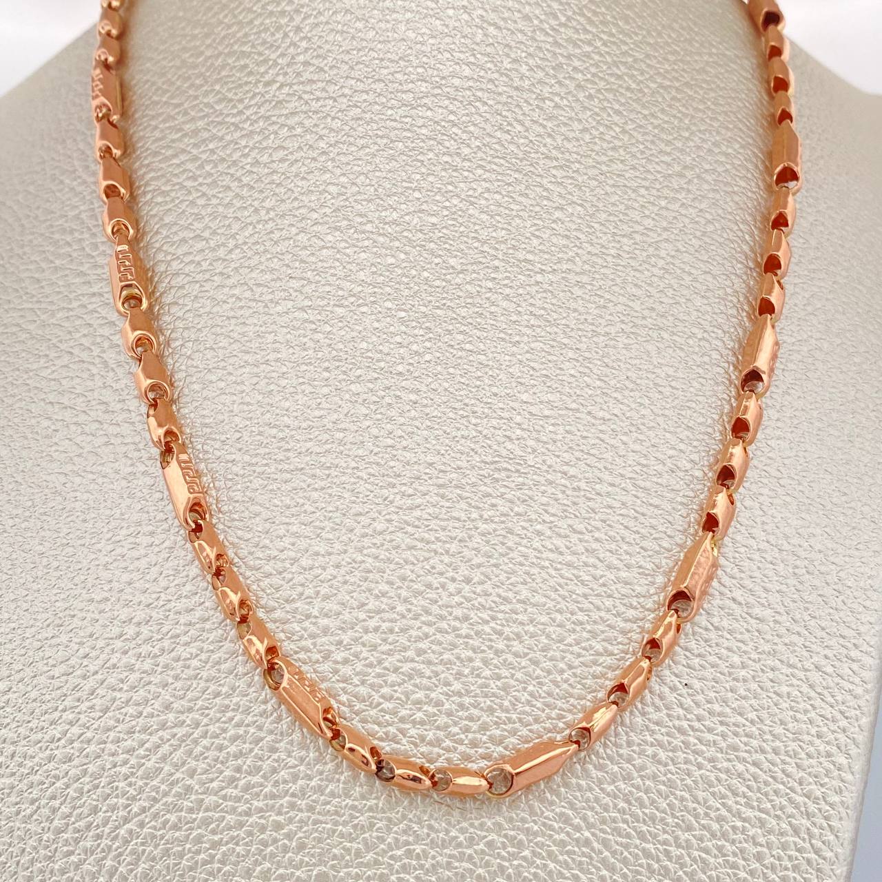 Cadena Rustica Tribal 15.95gr / 24 1/2 in / 4.2mm Oro Rosa 18K %