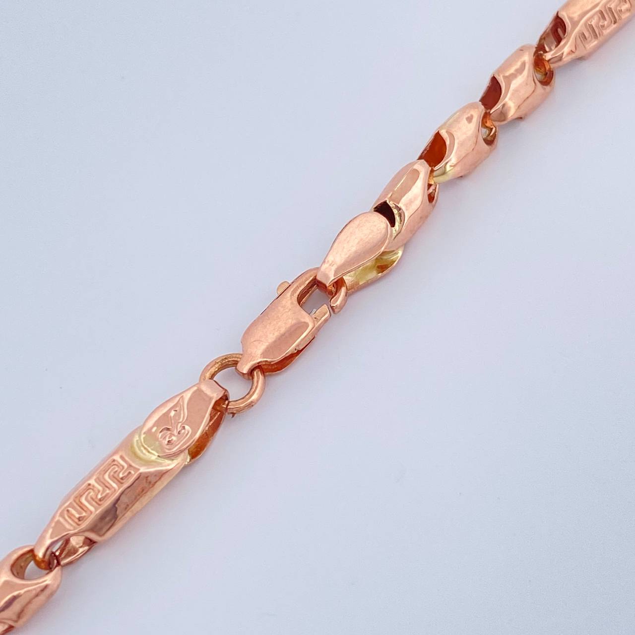 Cadena Rustica Tribal 15.95gr / 24 1/2 in / 4.2mm Oro Rosa 18K %
