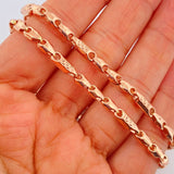 Cadena Rustica Tribal 15.95gr / 24 1/2 in / 4.2mm Oro Rosa 18K %