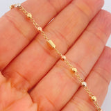 Pulso Tipo Militar 2.5gr / 7 1/4 in / 3mm Tres Oros 18K %