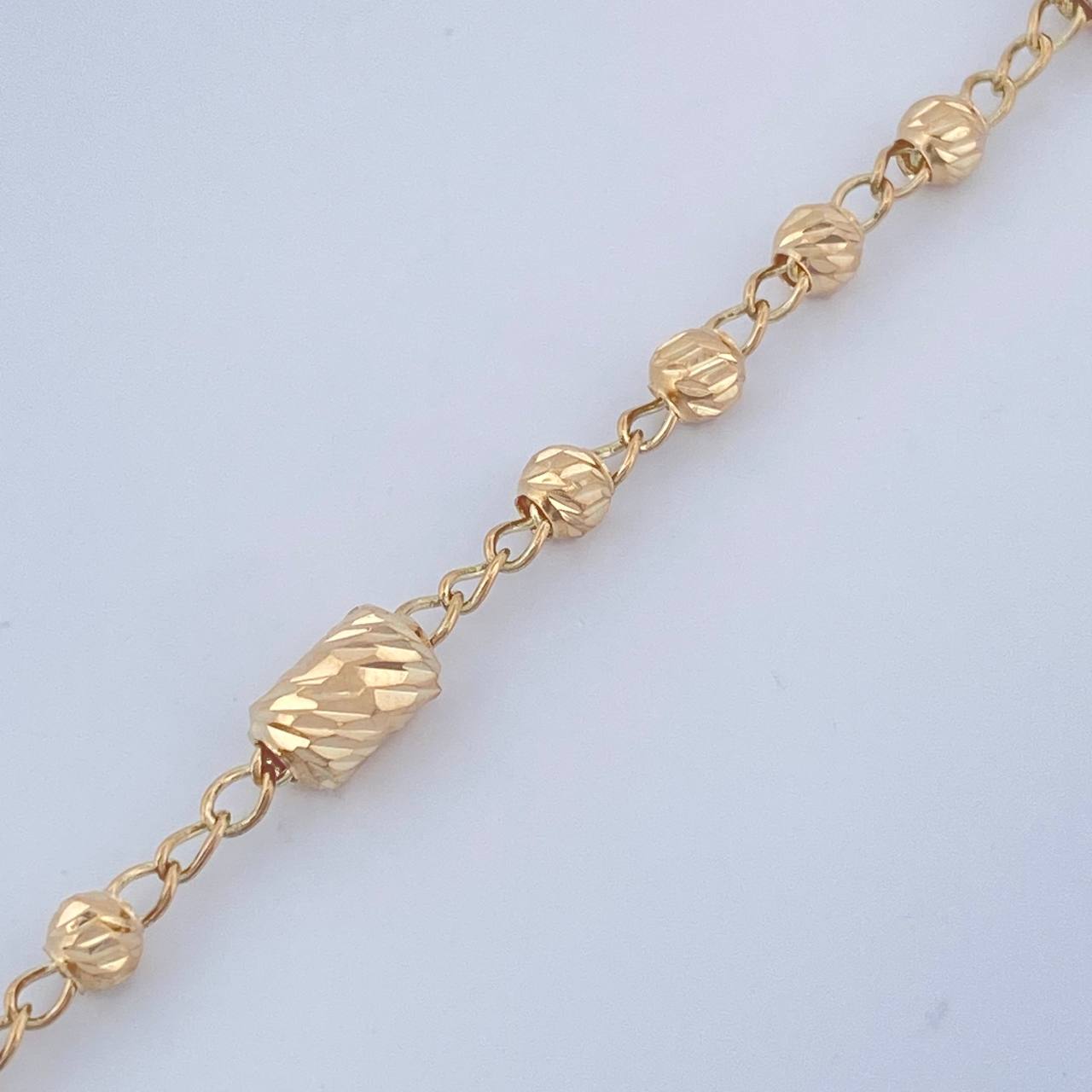 Pulso Tipo Militar 2.8gr / 7 1/4 in / 3mm Oro Amarillo 18K %