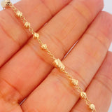 Pulso Tipo Militar 2.8gr / 7 1/4 in / 3mm Oro Amarillo 18K %