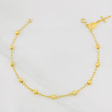 Pulso Denario Virgen Milagrosa 2.75g / 7 3/4 in / 3.83mm Oro Amarillo 18K