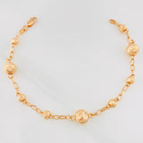 Pulso Tipo Militar 4.2g / 7 3/4 in / 8mm Oro Rosa 18K