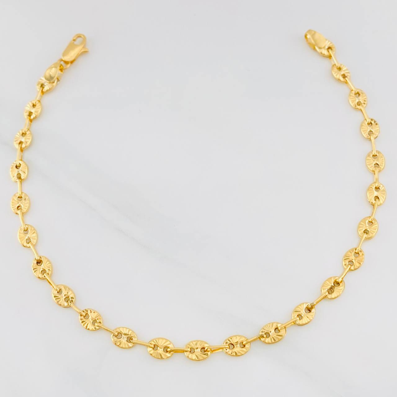 Pulso GC Diamantado 3g / 7 3/4 in / 4mm Oro Amarillo 18K