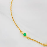 Pulso Trébol Aro Seguido 3g / 7 3/4 in / 1.53mm Oro Amarillo 18K