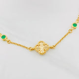 Pulso Trébol Aro Seguido 3g / 7 3/4 in / 1.53mm Oro Amarillo 18K