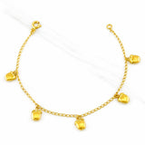 Classic Link Bracelet Apples 2.45g / 7 in / 1.51mm 18K Yellow Gold